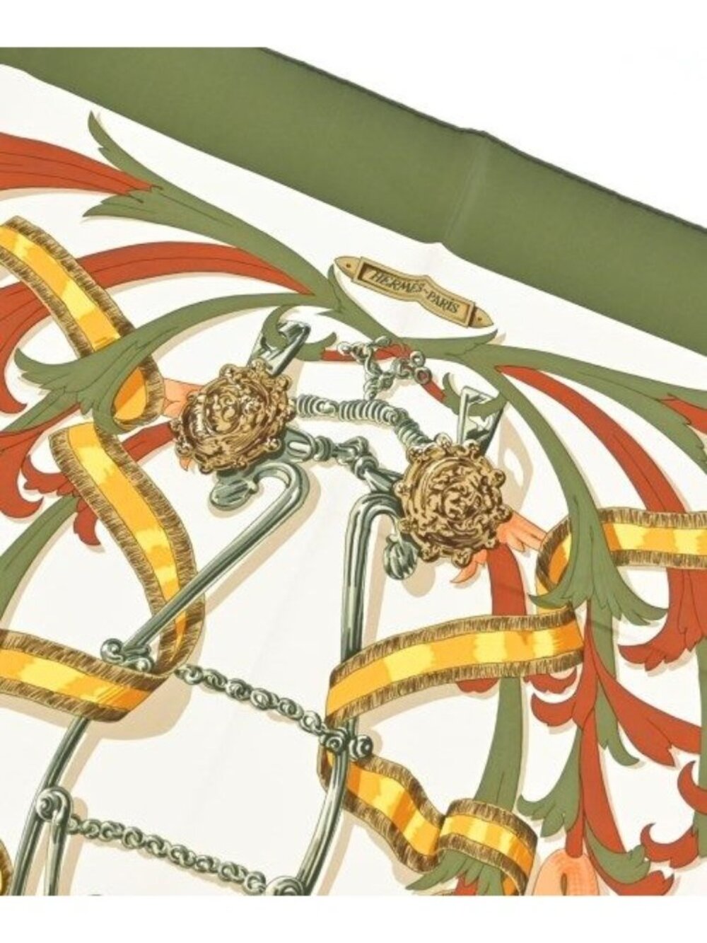 Hermes Bandana Scarf Khaki - Picture 2 of 9